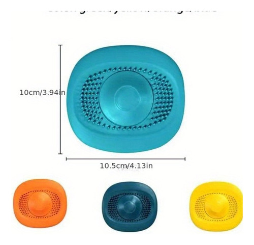 3pcs Flexiguard Silicona Colador De Pelo Para Fregadero
