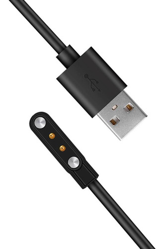Cable de carga compatible con el reloj inteligente Haylou Rt LS05s, color negro