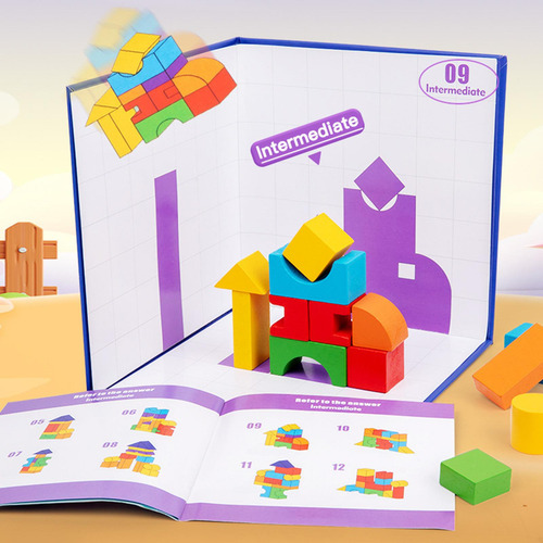 Bloques De Construcción De Madera, Juego De Apilamiento