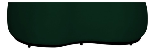 Puff Decorativo Beatriz Orgânico Suede Verde