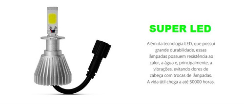 Kit 11 Lampadas Farol Super Branca + Milha Led + Smd Gol G2