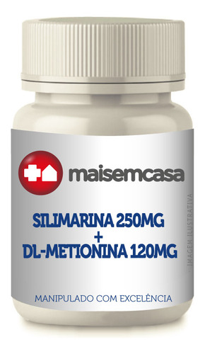 Silimarina 250mg E Dl Metionina 120mg 180 Cp