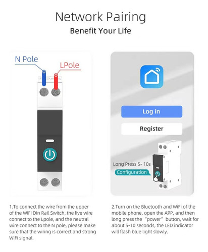 Smart Switch Wifi Circuit Breaker Mobile Phone Control