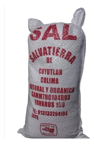 Sal De Mar Blanca En Costalito De 1kg Artesanal Pack De 3 