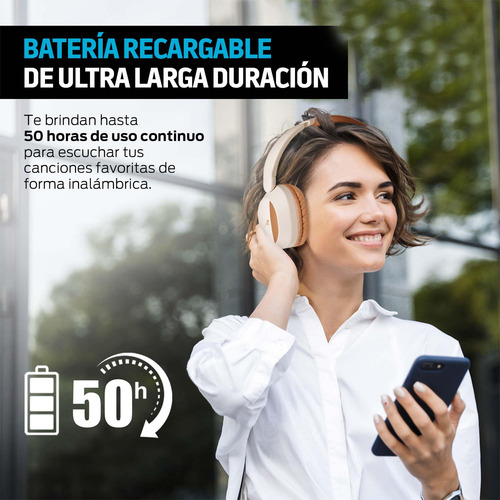 Audífonos Inalámbricos Diadema Bluetooth 5.3, 50 Horas Color