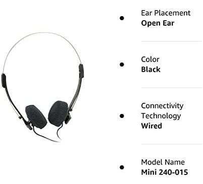 Miniauriculares Estéreo Parts Express Con Cable De 4 Pies