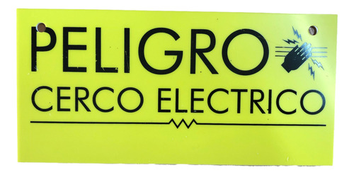 1cartel Advertencia Eco Cerco Electrico Seguridad Homologado