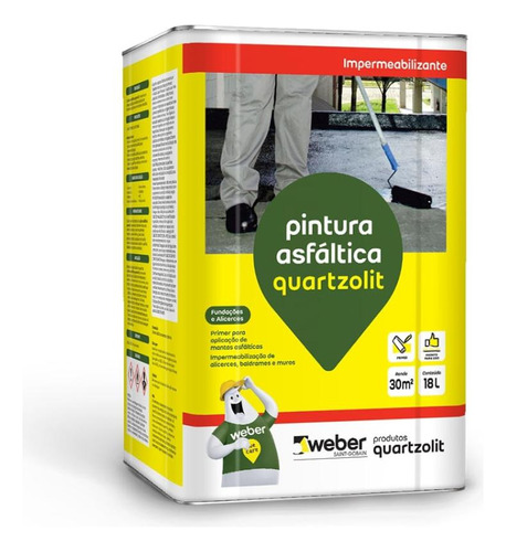 Pintura Asfaltica  18litros Quartzolit