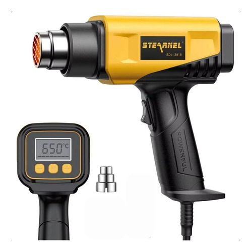 Pistola Soprador Térmico Lcd 1200w 110/220v Temperatura 650°