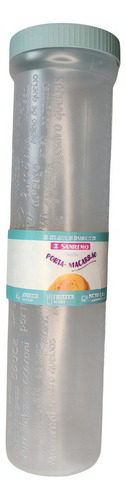 Pote Porta Macarrão Plástico Tampa Com Rosca 880ml Sanremo Cor Verde