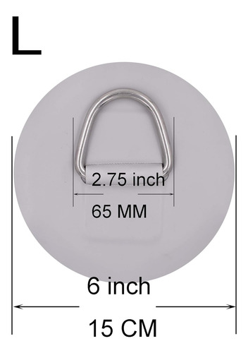 2 Parche X D-anillos Del Acero Inoxidable De Barco Inflable