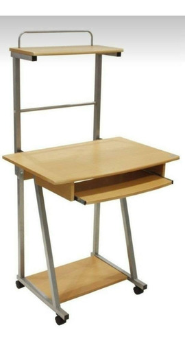 Imagen 2 de 2 de Mesa Escritorio De Computadora Pc Con 3 Niveles Beige Nueva