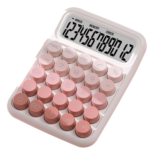 Calculadora De Interruptor Mecânico Rosa Gradiente