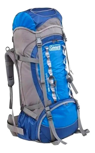 Mochila Mochilero Coleman Lonquimay 70 Lt Camping Trekking Color Azul