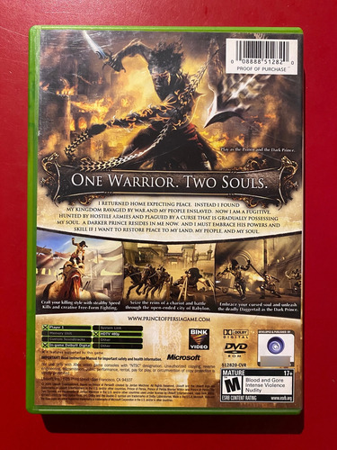 Prince Of Persia The Two Thrones Xbox Clasico (Usado)