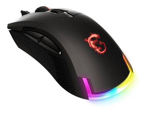 Mouse Gamer Optico Msi Gm50 Usb Pc Luces Led Rgb 7200 Dpi 