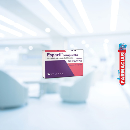 Espacil Compuesto 20 Caps Butilhioscina Clonixinato 12510 Mg