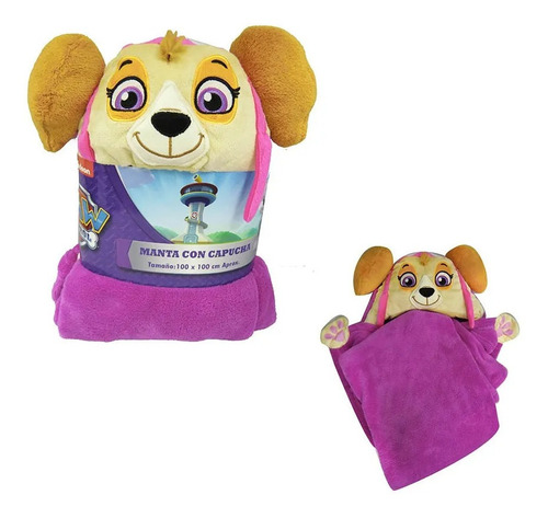 Frazada Con Capucha Paw Patrol