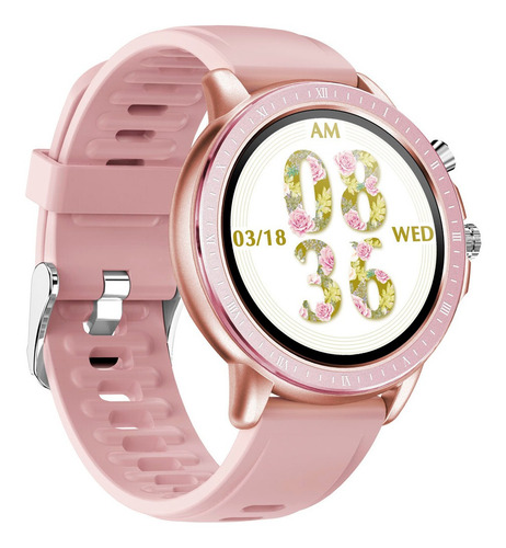Smarwatch Sr-sw23 Rose Sync Ray Multideportivo Color De La Caja Blanco Color De La Correa Rosa Color Del Bisel Agua