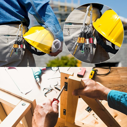 10 Peças Extensão De Chaveiro Com Haste Hexagonal Porta Bits