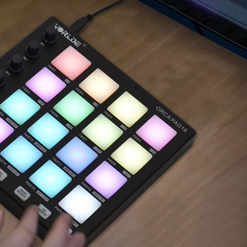 Controlador Midi De Worlde Beat Maker Machine, 6 Botones Asi
