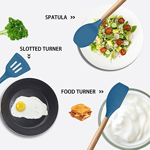 Juego De 17 Utensilios De Cocina De Silicona Mibote Con Orif