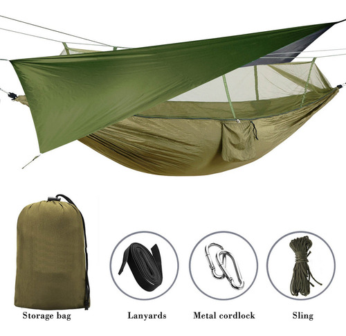 Toldo De Tienda Para Acampar Al Aire Libre Verde 230x210cm