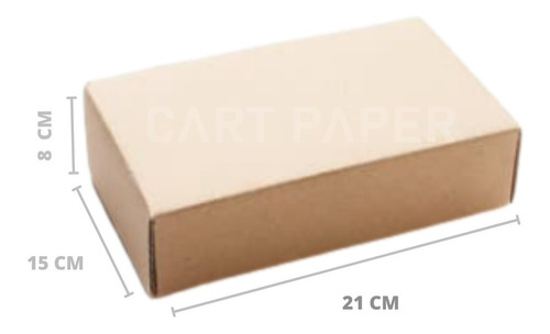Cajas Cartón Autoarmable 21x15x8 /pack 25 Cajas/ Cart Paper