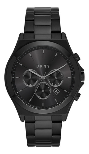 Reloj Caballero Dkny Ny1603 Color Negro De Acero