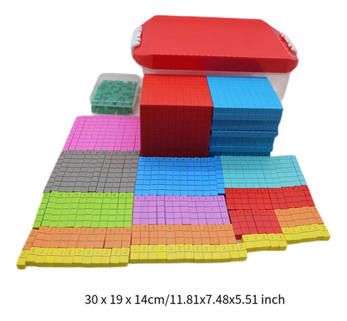 254 Piezas Base Diez Bloques Conjunto De Math Cube