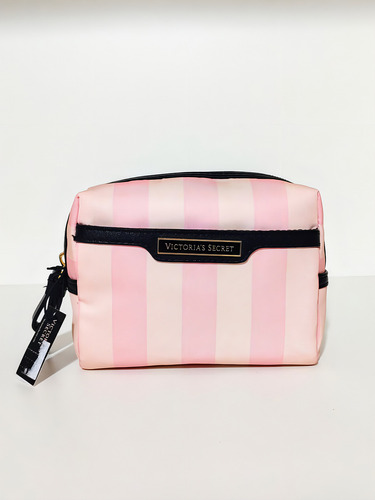 Victoria's Secret Necessaire Frasqueira Rosa Glam Listrado