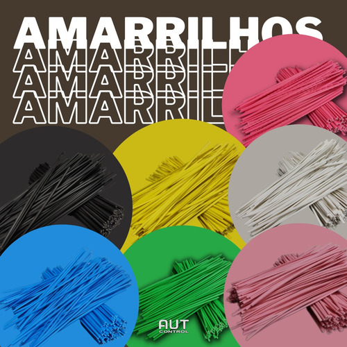 Amarrilhos Lacre Fecho 13cm Pacote Com 10000 Peças Preto