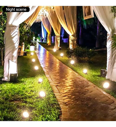 Luz Solar De Suelo 10 En 1 For Jardín