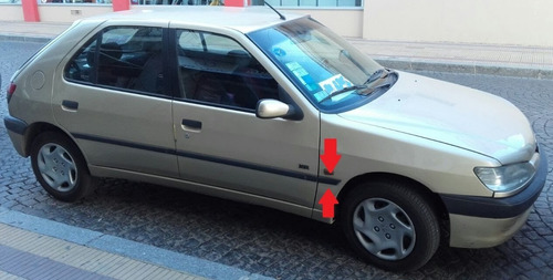 Peugeot 306 Bagueta De Guardabarros Delantero Derecho 39mm