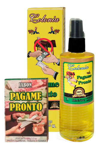 Mini Kit Loción Pagame Pronto ( Jabón Y Perfume Esotérico)