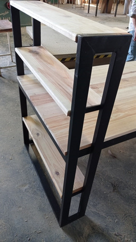 Imagen 8 de 10 de Mueble Estilo Industrial Mesón De Trabajo 2,60x0,80mts.