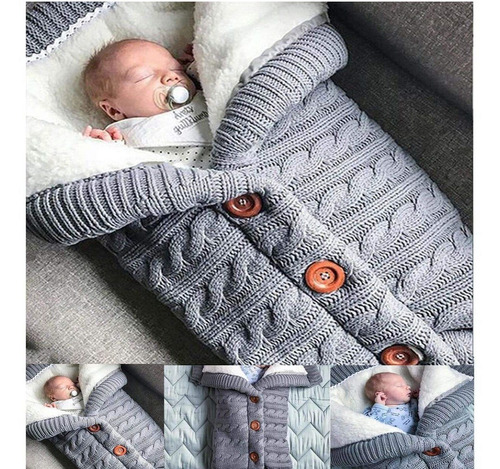 Saco De Dormir Para Bebé Al Aire Libre, Con Botón Cálido