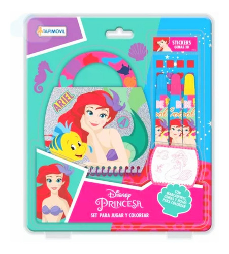 Set Para Jugar Y Colorear Diseño Disney Princesa 