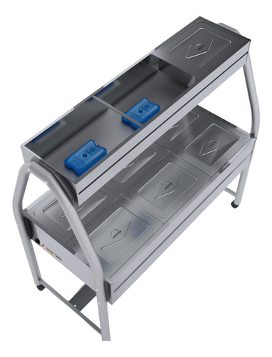 Carro Duplo Buffet 6 Cubas Quentes 3 Frias Restaurante