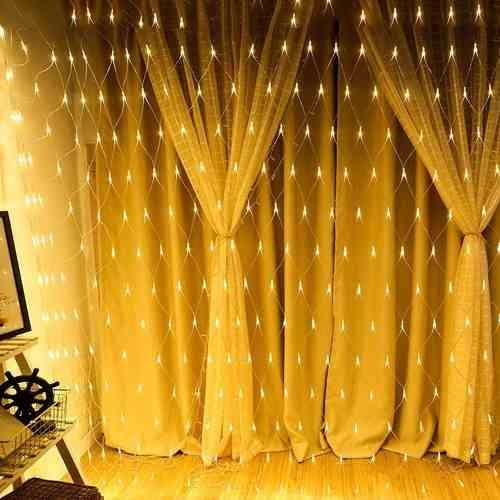 Imagen 7 de 10 de Malla 240 Led Navidad 3x2 Metros Pascuero Blanco Calido