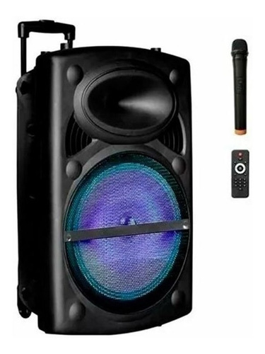 Imagen 2 de 3 de Parlante Eldom ELD15 portátil con bluetooth negro 90V/240V