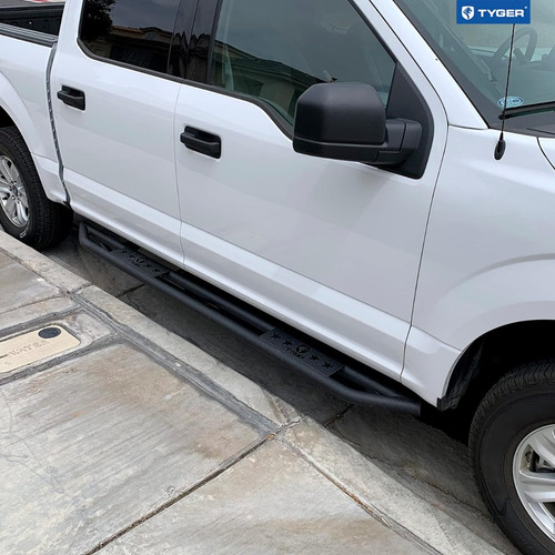 Par De Estribos Tyger Star Armor Acero Inox 225cm Ford F150