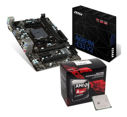 Micro Amd Apu A6-7480 Dual Core Radeon R5 + Mother Asrock 68