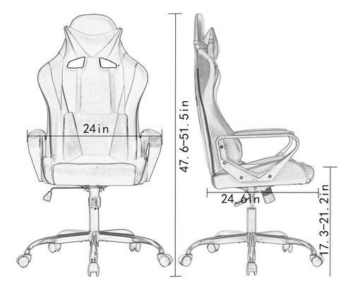 Silla Ejecutiva Ergonómica Giratoria Con Soporte Ajustable