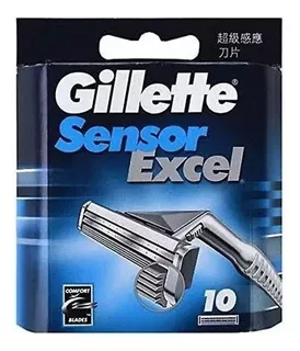 Lazhu Lâminas De Barbear Masculinas Gillette Sensor 10