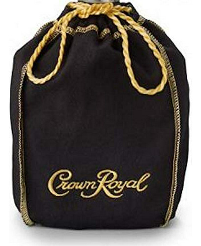 Crown Royal Bolsa Negra Con Cordón Dorado Bolsa De Regalo De