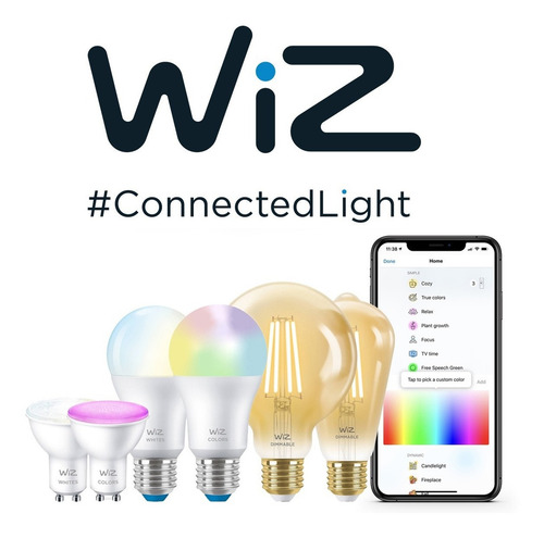 Lampara Led Wiz Wifi Filamento Edison E27 6.9w