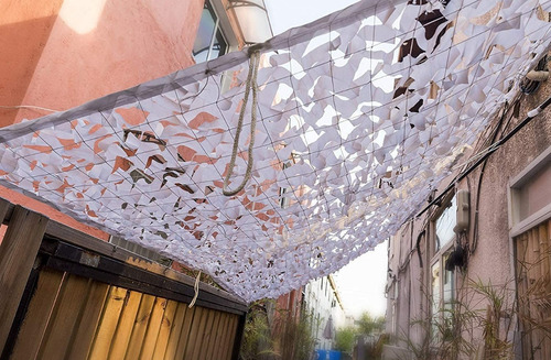 Imagen 2 de 10 de Media Sombra Red De Camuflaje Vela Sombrilla X M2 Toldo