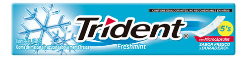 Goma De Mascar Trident Freshmint 5's 13.5g