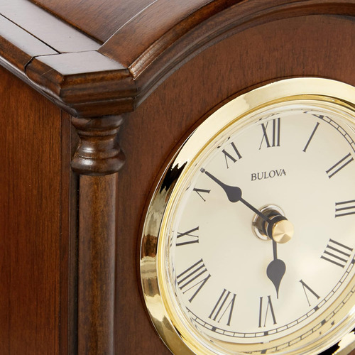 Bulova Dalton - Reloj De Péndulo Para Mesa O Chimenea Blanco